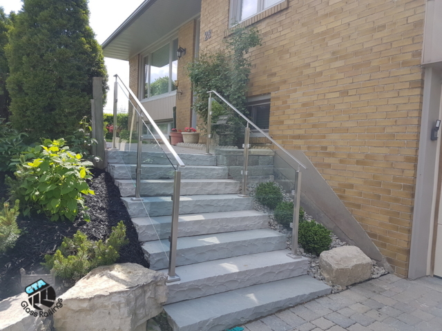 stainless steel glass railings