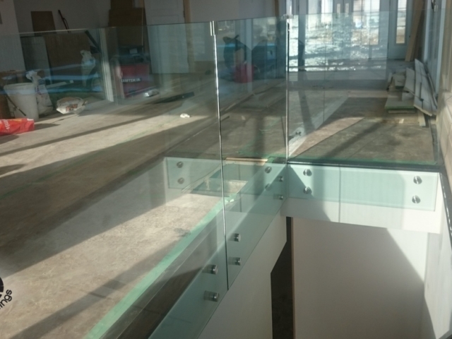 indoor glass railing