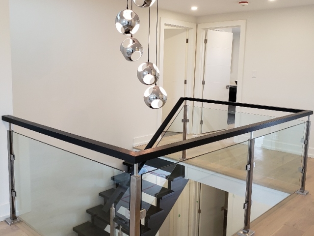 interior stainless steel glass railing